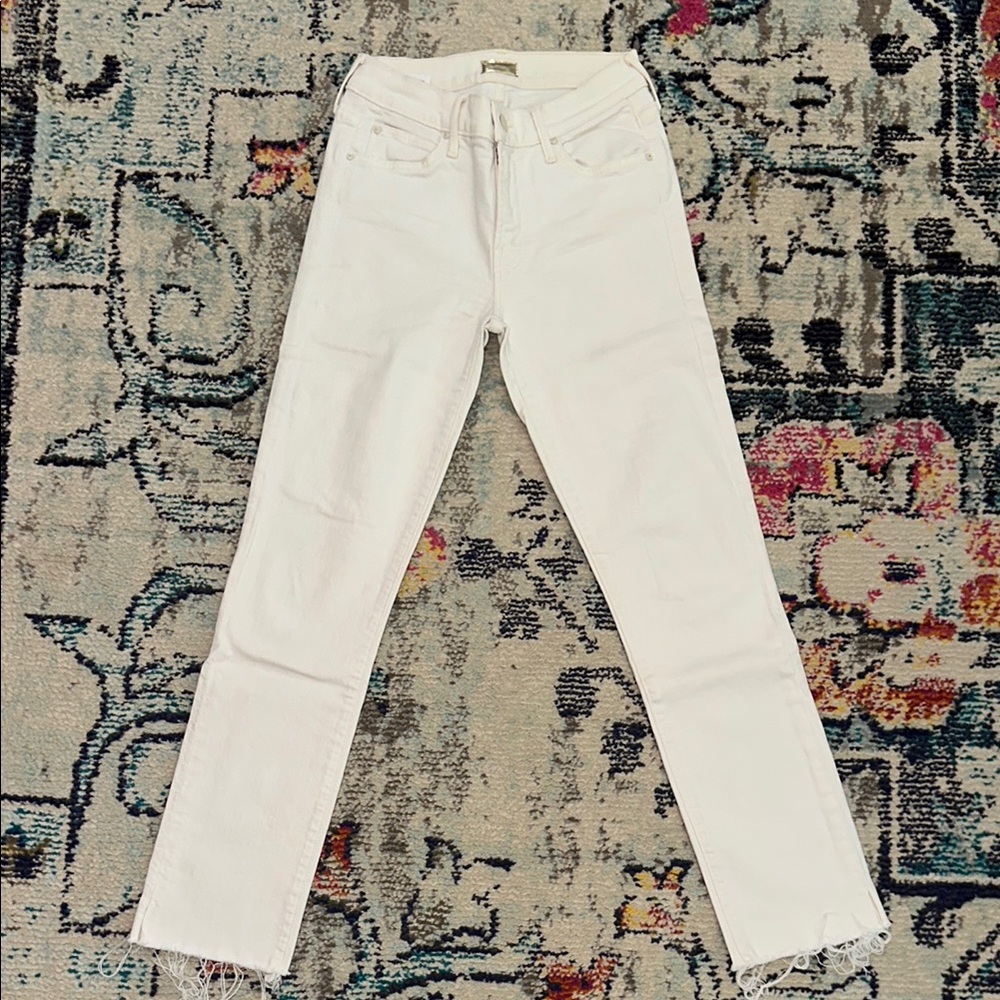 MOTHER Ivory Straight Leg Jeans